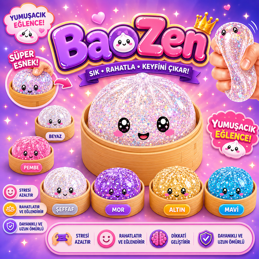BaoZen™ – Puffy Bao Squishy | Yumuşacık, Stres Atan Kawaii Oyuncak